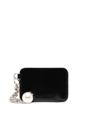 

Faux pearl leather wallet, Simone Rocha Faux pearl leather wallet