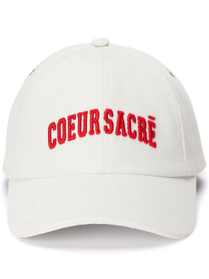 

Coeur Sacré-embroidered cap, AMI Paris Coeur Sacré-embroidered cap