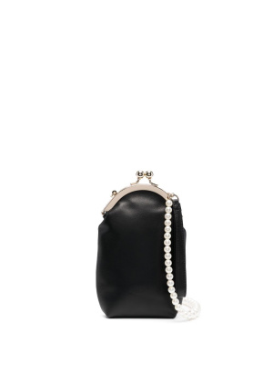 

Faux-pearl embellished pouch bag, Simone Rocha Faux-pearl embellished pouch bag