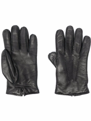 

Ami de Coeur leather gloves, AMI Paris Ami de Coeur leather gloves
