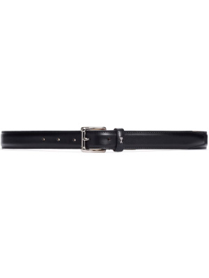 

Logo-plaque leather belt, AMI Paris Logo-plaque leather belt