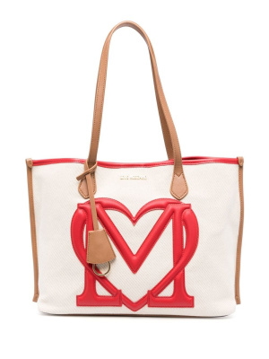 

Logo-motif tote bag, Love Moschino Logo-motif tote bag