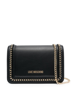 

Chain-link trim crossbody bag, Love Moschino Chain-link trim crossbody bag