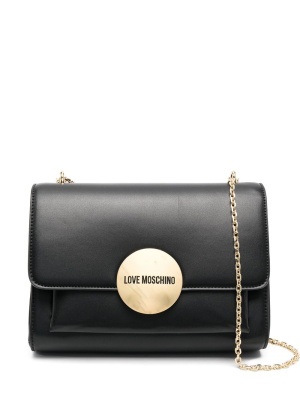 

Engraved-logo shoulder bag, Love Moschino Engraved-logo shoulder bag