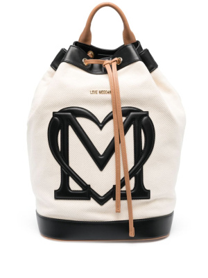 

Logo-motif drawstring backpack, Love Moschino Logo-motif drawstring backpack