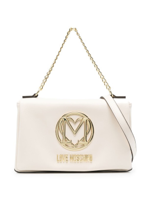 

Logo-plaque tote bag, Love Moschino Logo-plaque tote bag