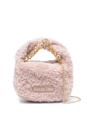 

Mini faux-fur tote bag, Love Moschino Mini faux-fur tote bag