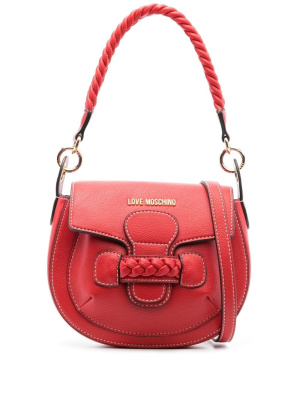 

Braided-detail shoulder bag, Love Moschino Braided-detail shoulder bag