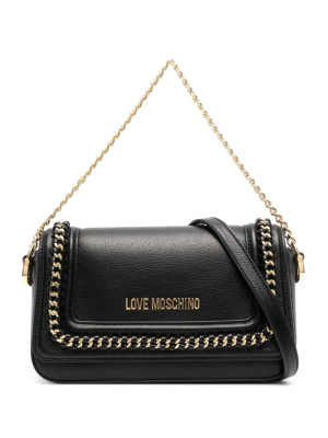 

Logo-lettering shoulder bag, Love Moschino Logo-lettering shoulder bag