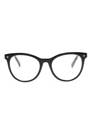 

Round-frame acetate glasses, Love Moschino Round-frame acetate glasses