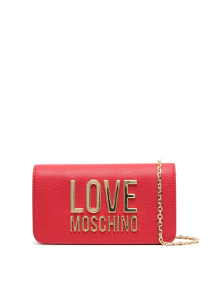 

Logo-lettering crossbody bag, Love Moschino Logo-lettering crossbody bag