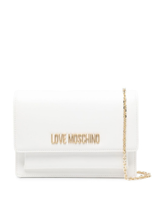 

Gold-tone logo clutch bag, Love Moschino Gold-tone logo clutch bag