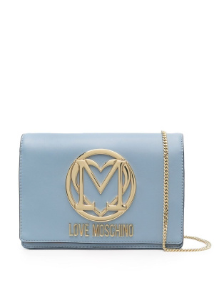 

Logo-plaque shoulder bag, Love Moschino Logo-plaque shoulder bag