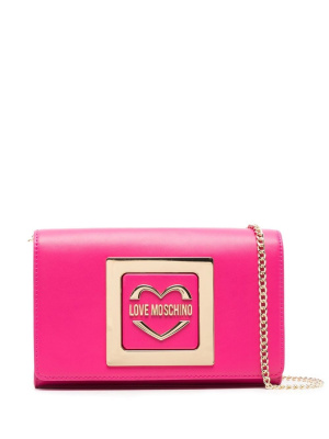 

Logo-plaque crossbody bag, Love Moschino Logo-plaque crossbody bag
