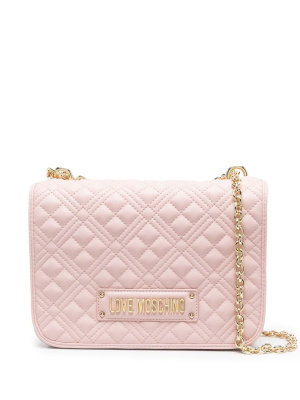 

Logo-plaque shoulder bag, Love Moschino Logo-plaque shoulder bag