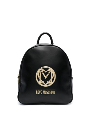 

Logo-plaque top-zip backpack, Love Moschino Logo-plaque top-zip backpack