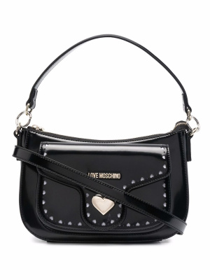 

High-shine logo shoudler bag, Love Moschino High-shine logo shoudler bag