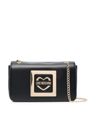 

Logo-plaque shoulder bag, Love Moschino Logo-plaque shoulder bag