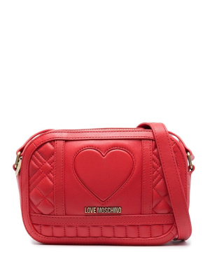 

Quilted leather crossbody bag, Love Moschino Quilted leather crossbody bag
