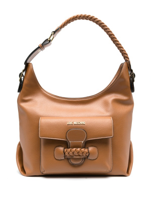 

Logo plaque shoulder bag, Love Moschino Logo plaque shoulder bag