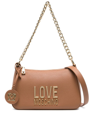 

Logo-lettering faux-leather bag, Love Moschino Logo-lettering faux-leather bag