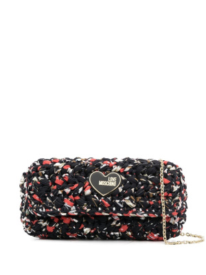 

Logo-detail clutch bag, Love Moschino Logo-detail clutch bag