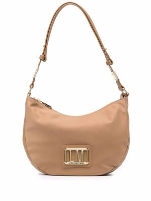 

Curved logo-letter shoulder bag, Love Moschino Curved logo-letter shoulder bag