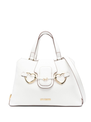 

Heart-hardware faux leather tote bag, Love Moschino Heart-hardware faux leather tote bag