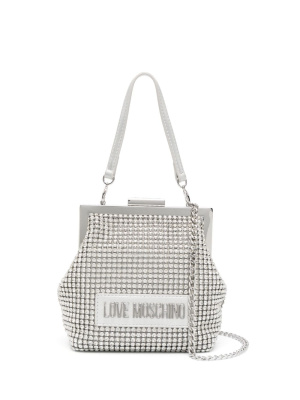 

Crystal-embellished clutch bag, Love Moschino Crystal-embellished clutch bag