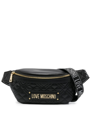

Logo-lettering belt bag, Love Moschino Logo-lettering belt bag