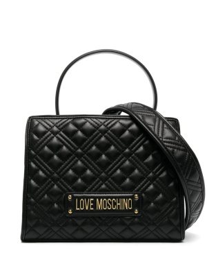 

Logo-lettering quilted tote bag, Love Moschino Logo-lettering quilted tote bag