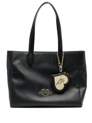 

Logo-lettering zip-fastening shoulder bag, Love Moschino Logo-lettering zip-fastening shoulder bag