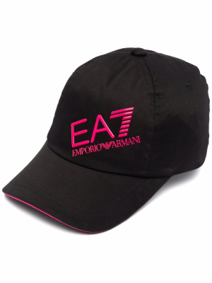 

Embossed-logo cotton cap, Ea7 Emporio Armani Embossed-logo cotton cap