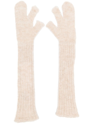 

Long-length knitted gloves, MM6 Maison Margiela Long-length knitted gloves