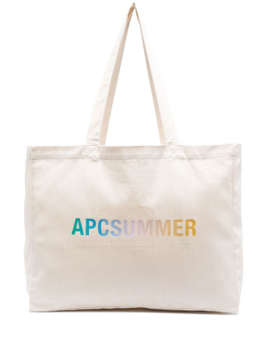 

Diane logo-print tote bag, A.P.C. Diane logo-print tote bag