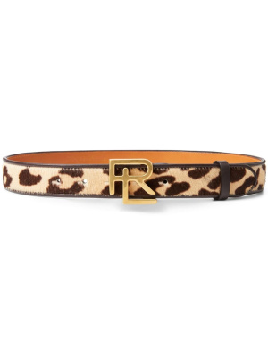 

Logo-lettering leather belt, Ralph Lauren Collection Logo-lettering leather belt