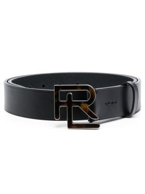 

Logo-plaque buckle belt, Ralph Lauren Collection Logo-plaque buckle belt