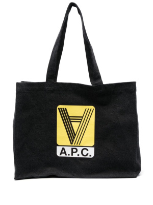 

Diane logo-print tote bag, A.P.C. Diane logo-print tote bag