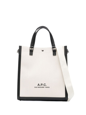 

Logo-print tote bag, A.P.C. Logo-print tote bag