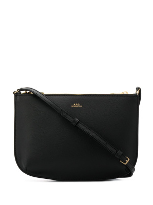 

Zipped logo crossbody bag, A.P.C. Zipped logo crossbody bag