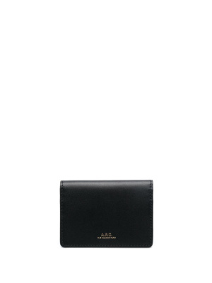 

Logo-stamp leather wallet, A.P.C. Logo-stamp leather wallet