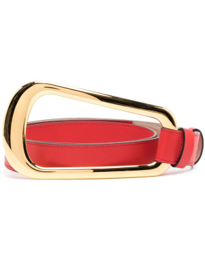 

Organic buckle loop leather belt, Michael Kors Collection Organic buckle loop leather belt