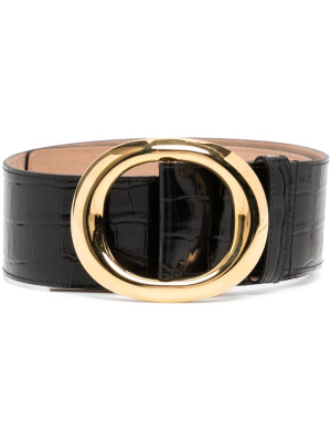 

Crocodile-effect leather belt, Michael Kors Collection Crocodile-effect leather belt