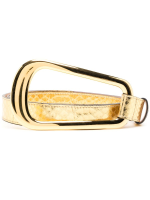 

Organic bucckle loop leather belt, Michael Kors Collection Organic bucckle loop leather belt