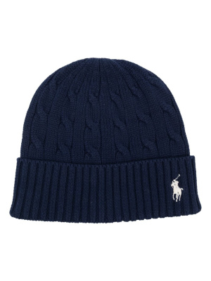 

Polo Pony embroidered-logo beanie, Polo Ralph Lauren Polo Pony embroidered-logo beanie