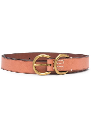 

Double-ring leather skinny belt, Polo Ralph Lauren Double-ring leather skinny belt