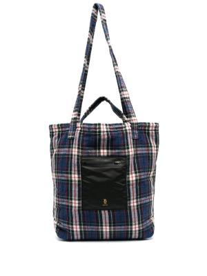 

Large check-pattern tote bag, R13 Large check-pattern tote bag