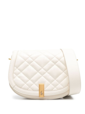 

Quilted-finish saddle crossbody bag, Polo Ralph Lauren Quilted-finish saddle crossbody bag