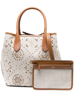 

Cutwork-detailing tote bag, Polo Ralph Lauren Cutwork-detailing tote bag