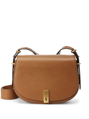 

Leather saddle crossbody bag, Polo Ralph Lauren Leather saddle crossbody bag